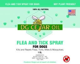 Flea and Tick Repellent Cedar Oil Spray for Dogs - Gallon